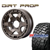FARM DIRT PROP ޥåȥ֥ 165.5J/5H +20 BFåɥå Mud-Terrain T/A KM3 225/75R16 (4ܥå or 1)