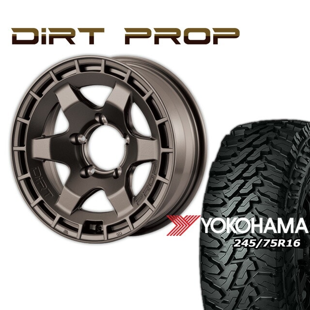 FARM DIRT PROP ¥Þ¥Ã¥È¥Ö¥í¥ó¥º 16¡ß6J/5H -5 ¥è¥³¥Ï¥Þ ¥¸¥ª¥é¥ó¥À¡¼ M/T G003 245/75R16 (4ËÜ¥»¥Ã¥È or 1ËÜ)