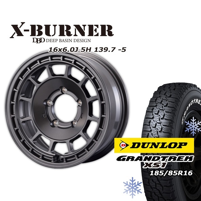 åɥ쥹 ۥ FARM X-BURNER ޥåȥ᥿å 166J/5H -5 å ȥå XS1 (ۥ磻ȥ쥿) 185/85R16 4ܥå