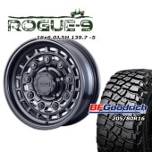 FARM ROGUE-9 ޥåȥ֥å 166J/5H -5 BFåɥå Mud-Terrain T/A KM3 205/80R16 (4ܥå or 1)