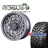 FARM ROGUE-9 ޥåȥ᥿å 166J/5H -5 BFåɥå Mud-Terrain T/A KM3 205/80R16 (4ܥå or 1)