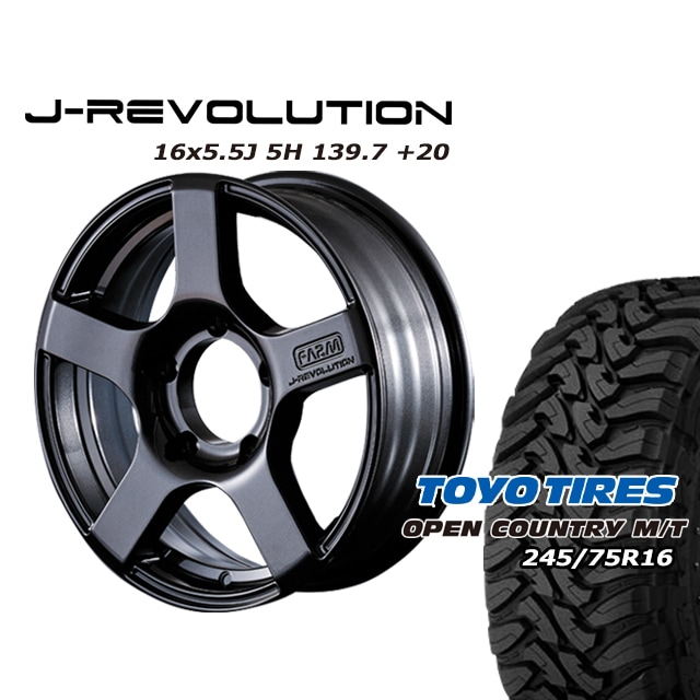 タイヤ・ホイールSET,ホイールブランド,FARM J-REVOLUTION,245/75R16