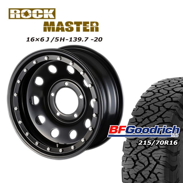FARM �ǥ��ȥ� ���å��ޥ����� 16��6J/5H-20 ���åɥ�å� All-Terrain T/A KO3 215/70R16 ( BFGoodrich ������ƥ쥤�� rock master �ӡ��ɥ��å� �� ) (4�ܥ��å� or 1��)