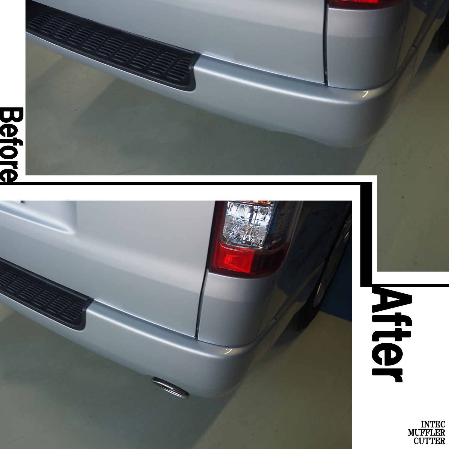 トヨタ 200系 ハイエース / レジアスエース用 マフラーカッター INTEC