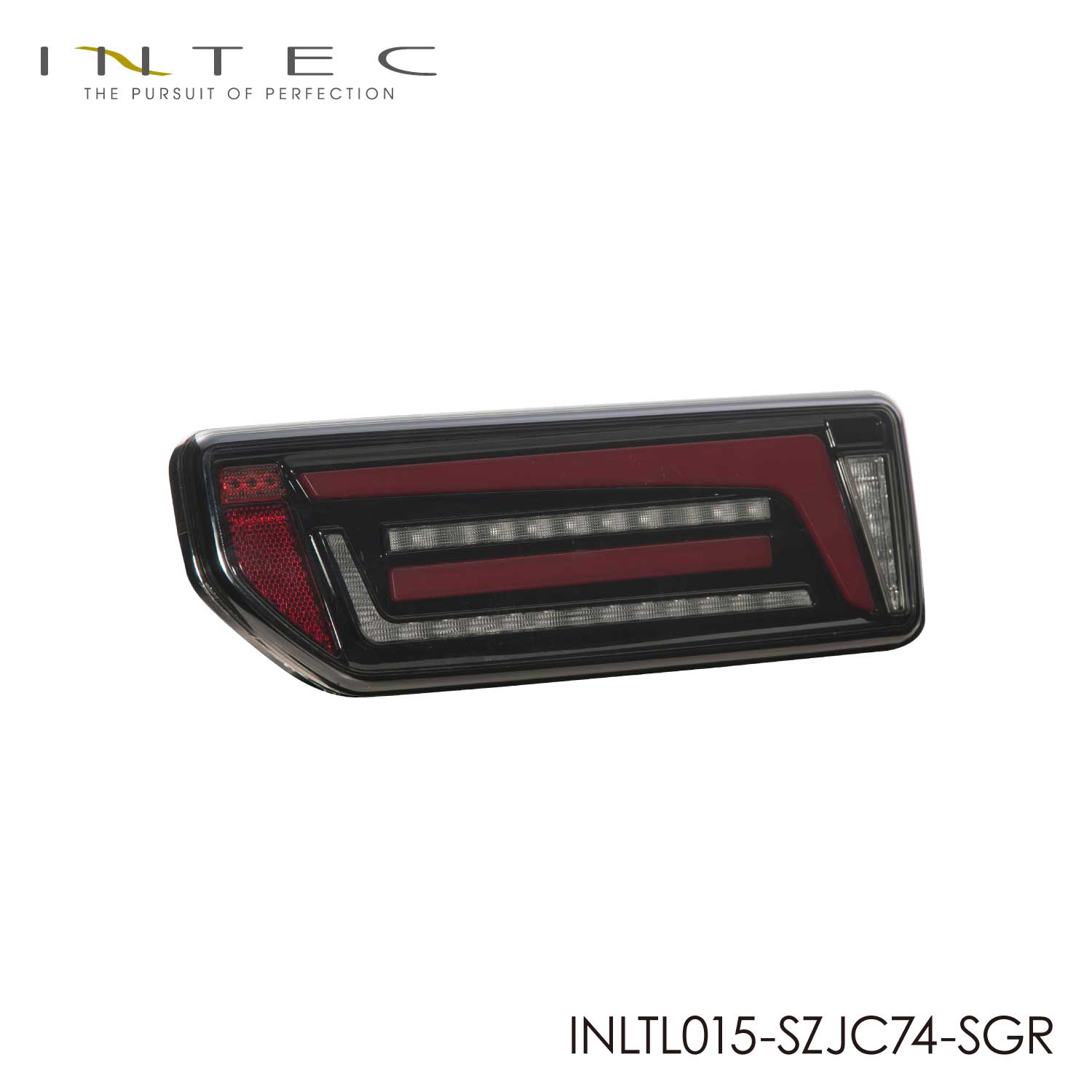 【予約販売 6月以降発送予定】ジムニー・ノマド・シエラ用 INTEC フル LED テールランプ Type2 保安基準適合 Eマーク取得 1年保証【INLTL015-SZJC74】