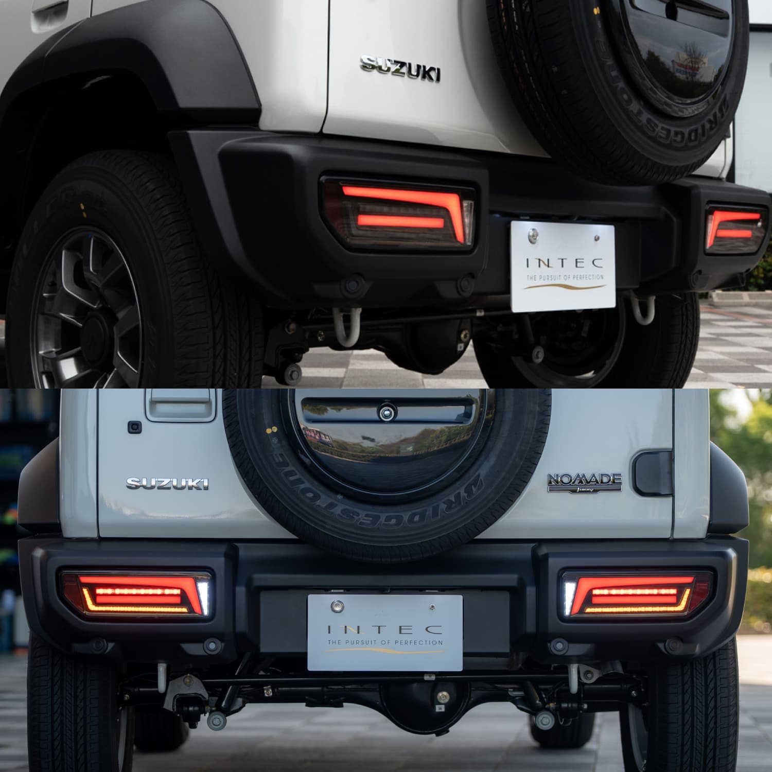【予約販売 6月以降発送予定】ジムニー・ノマド・シエラ用 INTEC フル LED テールランプ Type2 保安基準適合 Eマーク取得 1年保証【INLTL015-SZJC74】