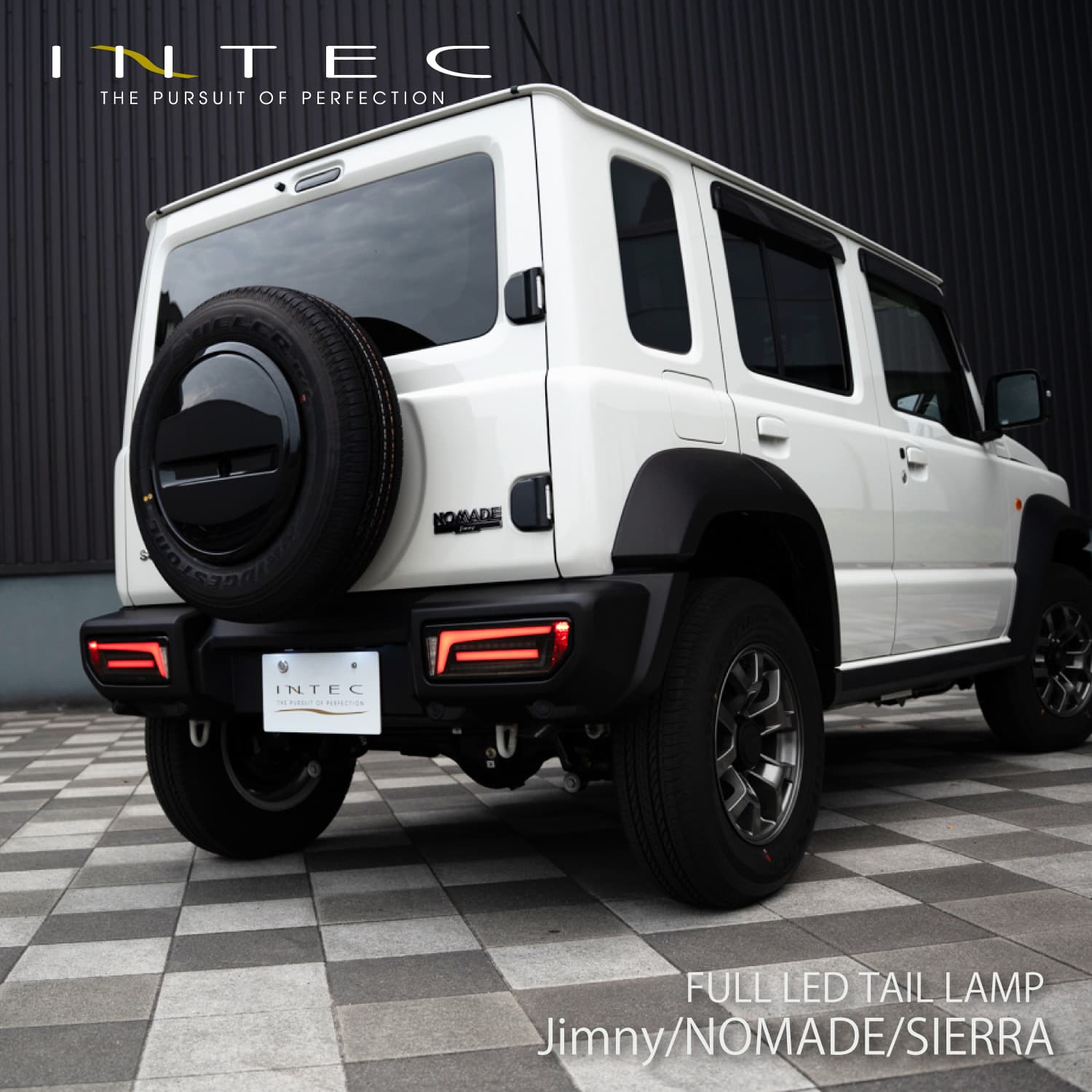【予約販売 6月以降発送予定】ジムニー・ノマド・シエラ用 INTEC フル LED テールランプ Type2 保安基準適合 Eマーク取得 1年保証【INLTL015-SZJC74】
