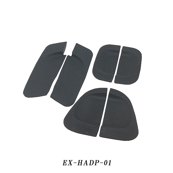 【在庫限り】INTEC 200系ハイエース用 ドアハンドルプロテクター 1型 2型 3型用 傷防止 ドレスアップ ブラック [EX-HADP-01]