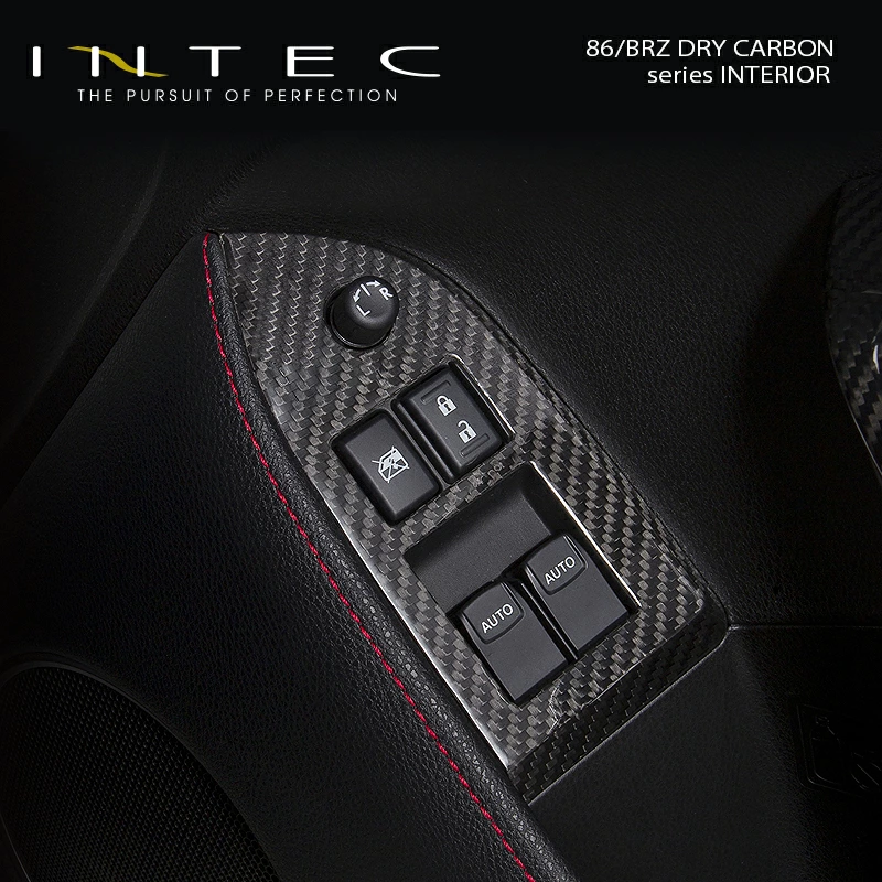 ZN6 86 RC / ZC6 BRZ RA専用 綾織ドライカーボン 右側ウインドウスイッチパネルNo.2 [IN-Z6-17]適合グレードにご注意ください。