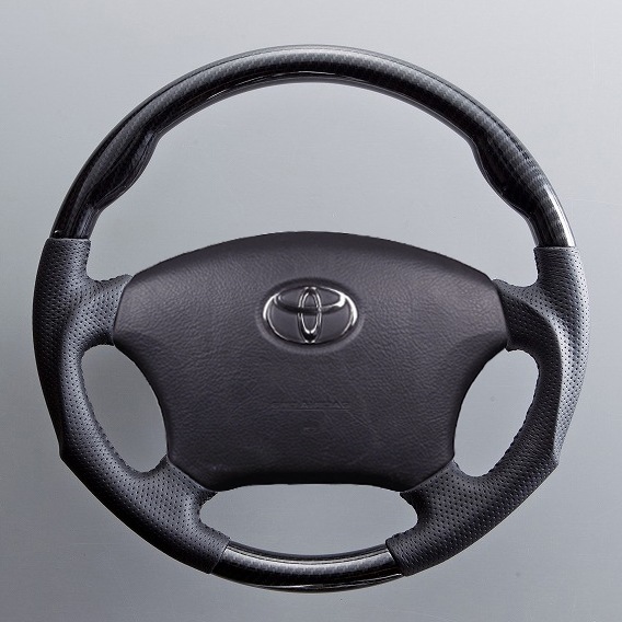 トヨタ HIACE 200 1-3型 ステアリング [ブラックカーボン SR-HA01C]