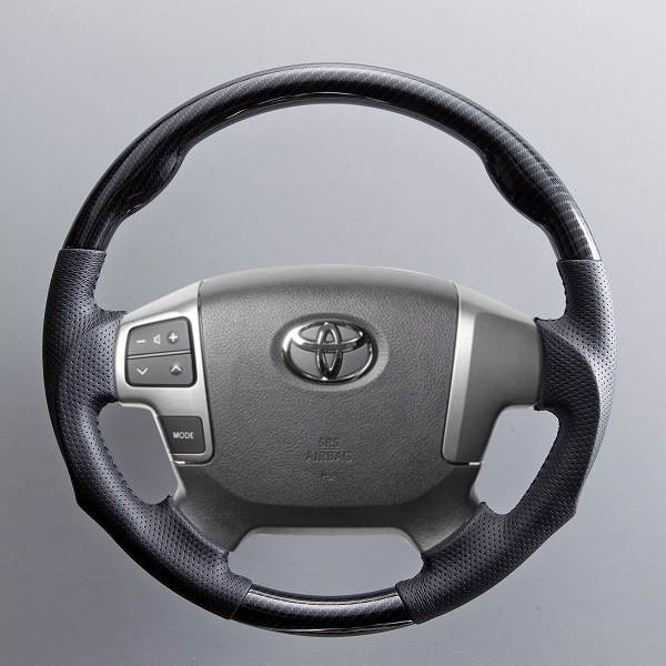 トヨタ HIACE 200 4型～8型 ステアリング [ブラックカーボン SR-HA02C]