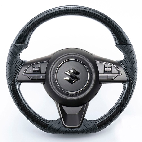 スズキ ジムニー／ジムニーシエラ／ジムニーノマド JB64/JB74/JC74 ステアリング [ブラックカーボン SR-J601C]