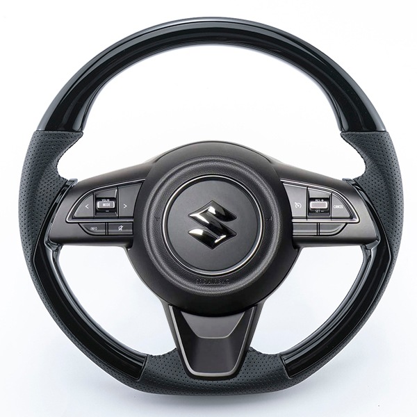 スズキ ジムニー／ジムニーシエラ／ジムニーノマド ステアリング JB64/JB74/JC74 [ピアノブラック SR-J601P]