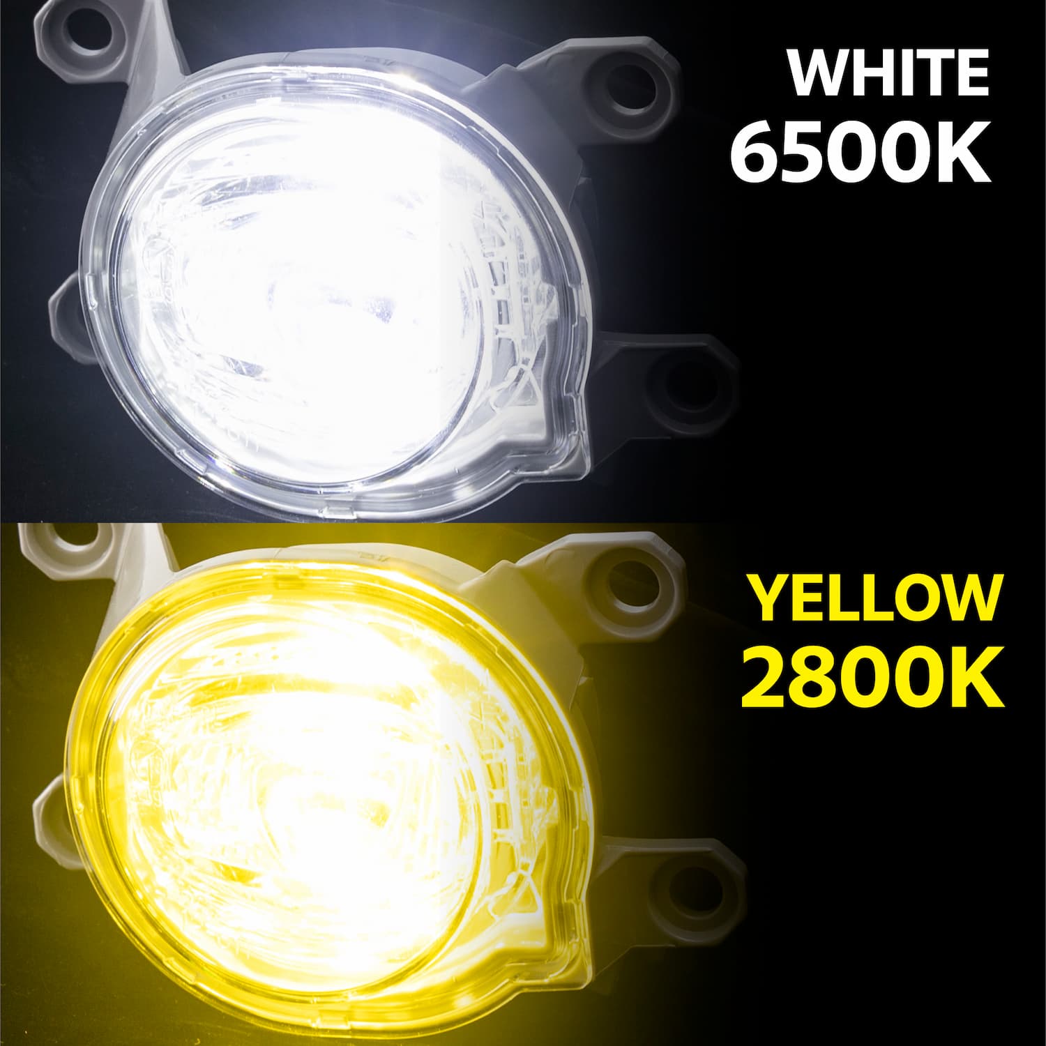 トヨタ純正LEDフォグ交換用バイカラーバルブ ホワイト/イエロー切替