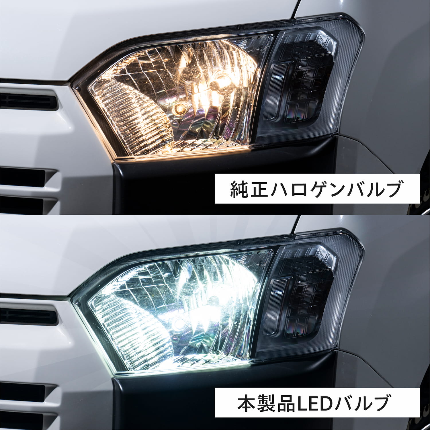 純正形状LEDヘッド/フォグバルブ H4 H8 H9 H11 H16 HB3 HB4 6500K 6000lm