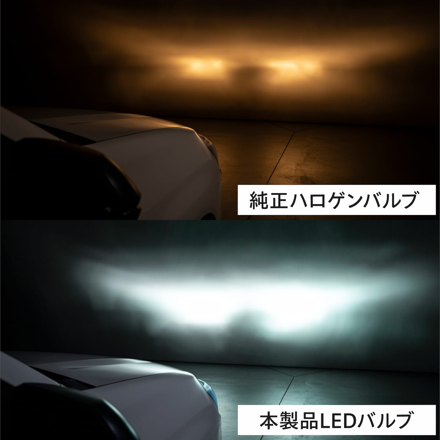 純正形状LEDヘッド/フォグバルブ H4 H8 H9 H11 H16 HB3 HB4 6500K 6000lm