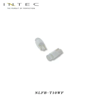 INTEC ハイパフォーマンス LED バルブ T10チューブトップ 6500K 保安基準適合 極性無し DC12V 360°広角発光 ポジションランプ ルームランプ ナンバー灯 ライセンスランプ [NLFB-T10WF]