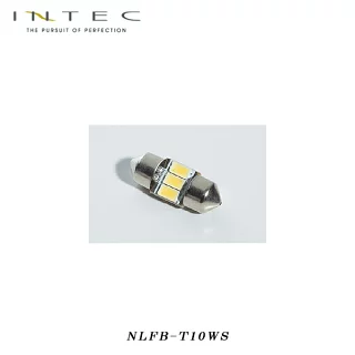 INTEC ハイパフォーマンス LED バルブ T8×28 ルームランプ 90lm 高輝度3LED ハイパワーSMD 保安基準適合 [NLFB-T10WS]