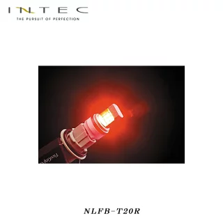 INTEC ハイパフォーマンス LED バルブ T20 レッド シングル ダブル 兼用 ブレーキ 140lm 高輝度8LED/ハイパワーSMD 保安基準適合 [NLFB-T20R]