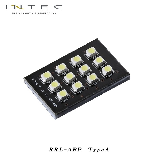 INTEC LEDルームランプ プラズマホワイト TYPE A 高輝度12LED（3チップSMD)  8000K  マップランプ  カーテシランプ バニティランプ ラゲッジランプ [RRL-ABP]