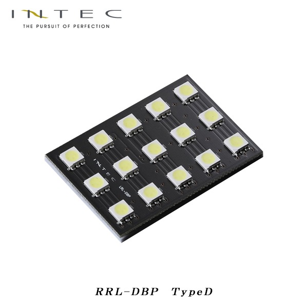 INTEC LEDルームランプ プラズマホワイト TYPE D 高輝度15LED（3チップSMD)  8000K  マップランプ  カーテシランプ バニティランプ ラゲッジランプ[RRL-DBP]