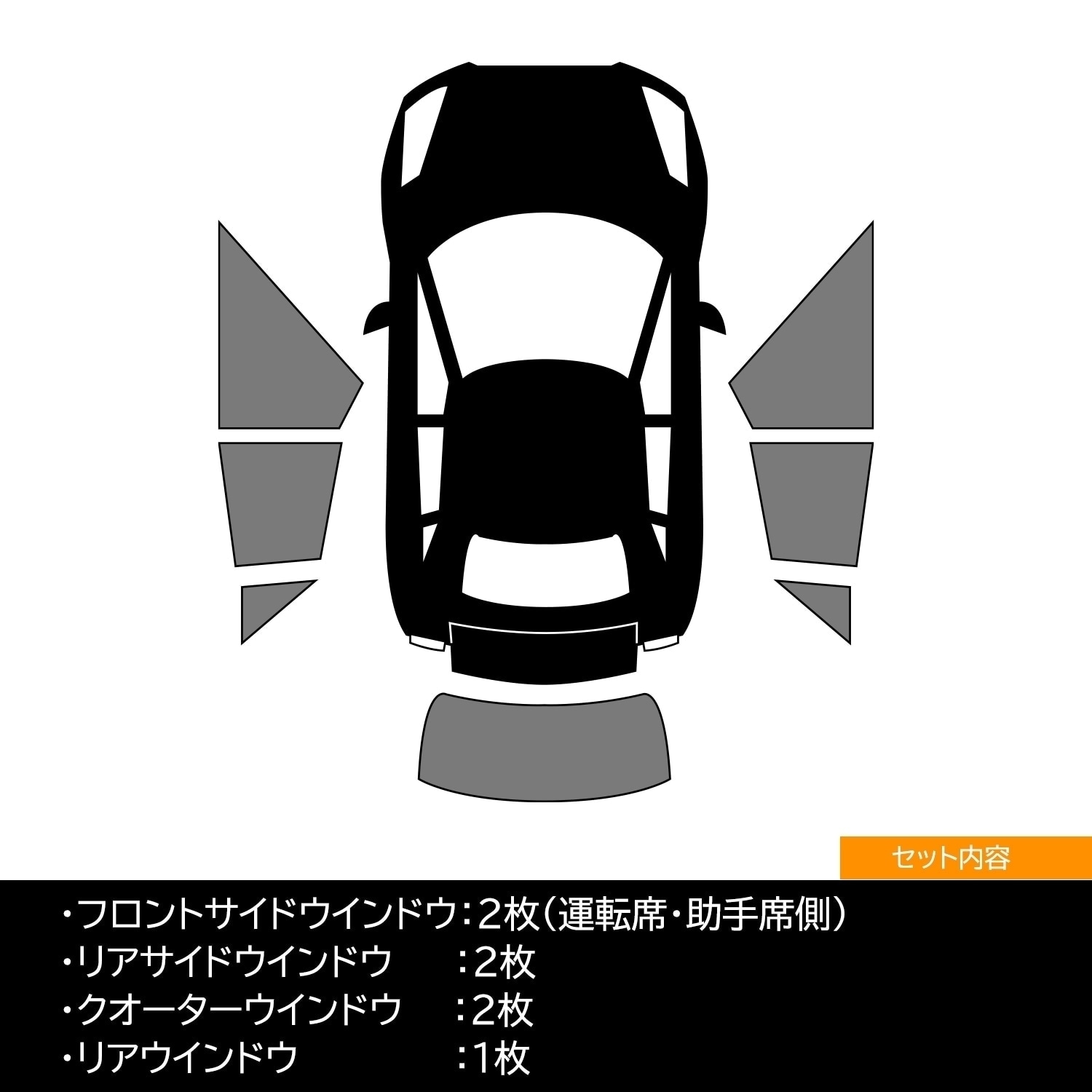 トヨタ 80系 ノア / ヴォクシー /  エスクァイア用 クイック メッシュ サンシェード INTEC 車両１台分（7枚セット）