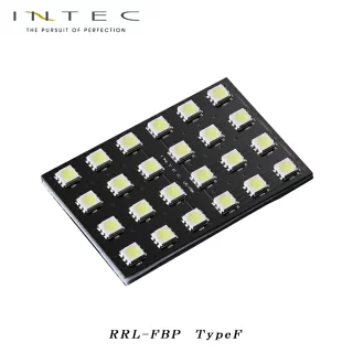 INTEC LEDルームランプ プラズマホワイト TYPE F 高輝度24LED（3チップSMD)  8000K  マップランプ  カーテシランプ バニティランプ ラゲッジランプ [RRL-FBP]