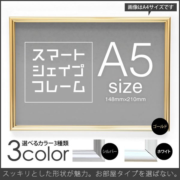 A5サイズ-148×210mm 額縁 ポスターフレーム パネルスタイリッシュな