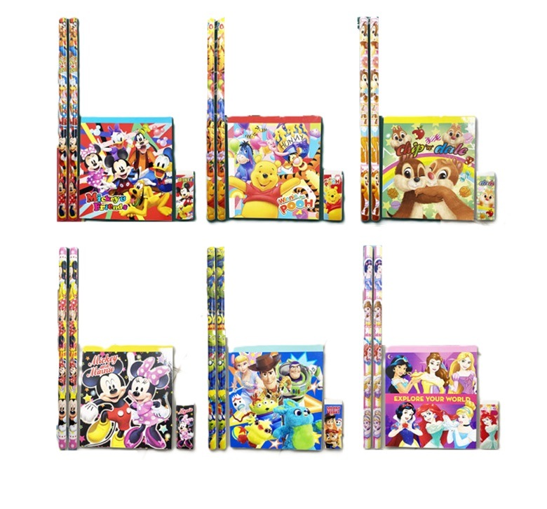 ディズニーカラフル4点文具セット 単価60円(税込)×25個|おもちゃ景品