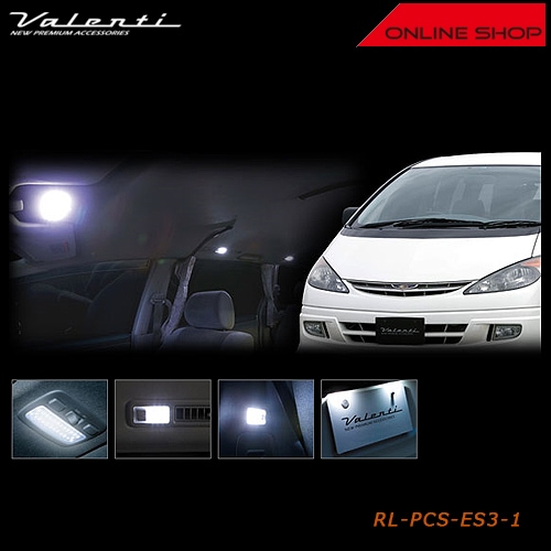 ヴァレンティ ジュエル LED ルームランプセット トヨタ 30/40　エスティマ【VALENTI JEWEL LED ROOM LAMP SET】[RL-PCS-ES3-1]