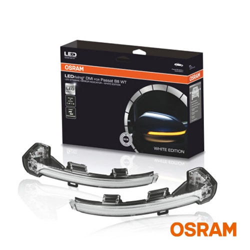 OSRAM オスラム【正規品】ドアミラーウインカー LEDrivingR dynamic mirror indicator  for VW Passat B8 VWパサートB8 / ゴルフ8用 OSRAM LEDrivingR ダイナミックミラーインジケータークリア