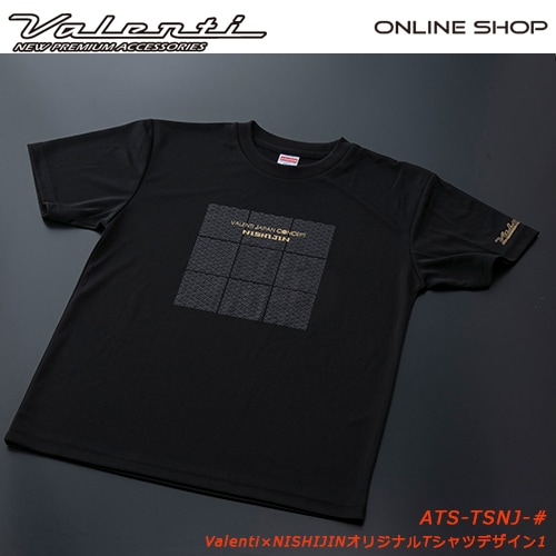 Valenti ヴァレンティ公式ショップ限定　オリジナル半袖ドライTシャツ　Valenti×NISHIJINデザイン1　ストリートファッション [ATS-TSNJ]