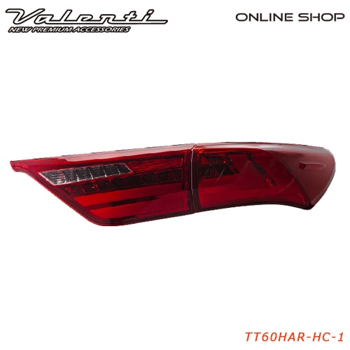 【補修用・片側のみ】　ヴァレンティ　ジュエルLEDテールランプ Revo　トヨタ　ハリアー (60系) 【VALENTI JEWEL LED TAIL LAMP Revo】[レッドレンズ／クローム　TT60HAR-HC-1]