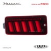 【補修用・片側のみ】Valenti ヴァレンティ ダイハツ ハイゼットトラック　S500/S510後期 ジュエル LEDテールランプ ULTRA レッドレンズ/グロスブラック