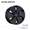 【4本ご注文で送料無料】 VALENTI 17インチ 6.5J アルミホイール 単品 VALADE メタリックホイール・ドライカーボンプレート17inch.6.5J 【VW17-VAGM-03】