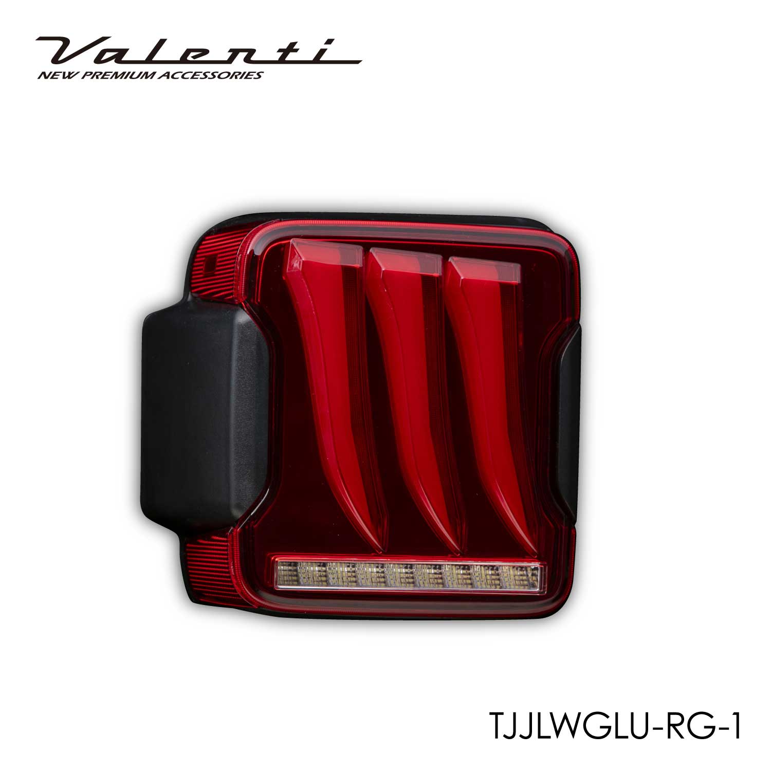 【補修用・片側のみ】Valenti ヴァレンティ JEEPラングラー(JL系)ジュエルLEDテールランプULTRA レッドレンズ/グロスブラック 1年保証【TJJLWGLU-RG-1】