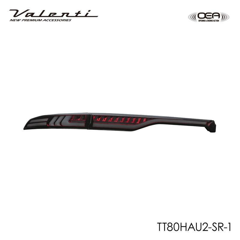 【補修用・片側のみ】【公式ショップ限定カラー】Valenti ヴァレンティ トヨタ ハリアー 80系 ジュエルLEDテールランプULTRA タイプ2 アッパー（上側）のみ OEA シーケンシャル 流れるウインカー 1年保証【TT80HAU2-SR-1】