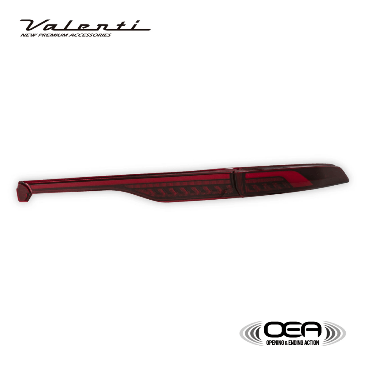 【補修用・片側のみ】Valenti ヴァレンティ ハリアー 80系 2022年9月以降登録車用 ジュエルLEDテールランプULTRA アッパー（上側）のみ OEA シーケンシャル 流れるウインカー 1年保証 レッドレンズ/ブラック【TT80HAU-RG-2】
