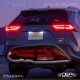 【補修用・片側のみ】トヨタ RAV4 50系 ジュエルLEDテールランプULTRA ライトスモーク/ブラッククローム