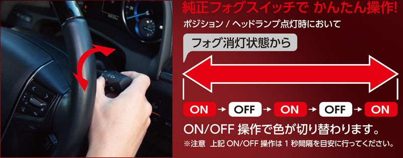 Valenti ヴァレンティ ジュエルLEDバイカラーフォグバルブ HB4・H8/H11/H16 [LCB40-H8HB-WY]