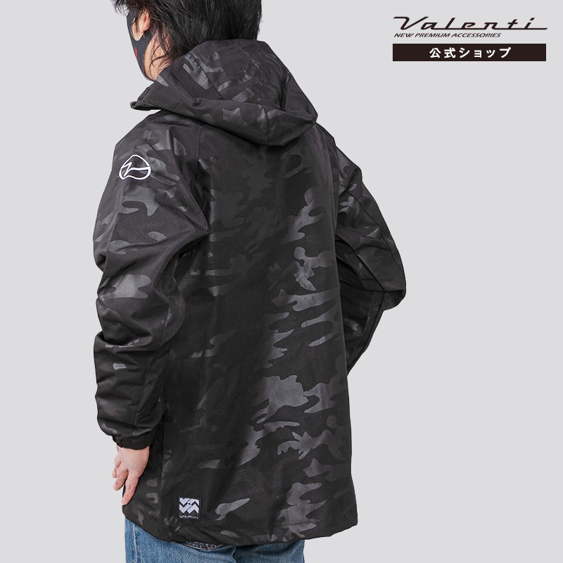 【公式ショップ限定】 Valenti ヴァレンティ  迷彩シェル パーカ 2022 春物 新作 撥水 ジャケット アウター