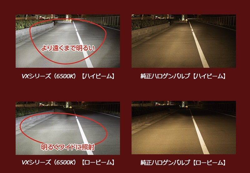 Valenti ヴァレンティ LEDヘッド＆フォグ VXシリーズ H8/9/11/16 HB3/4共用  6500K [LVX61-H8HB-65]