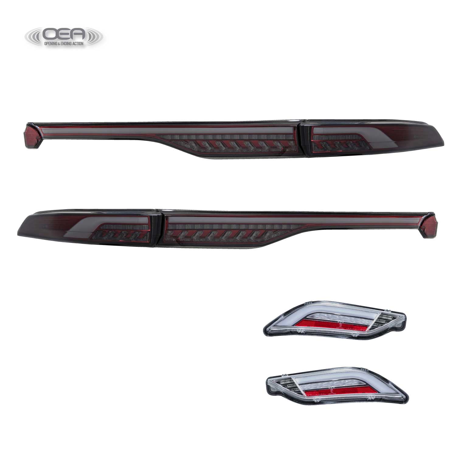 【公式ショップ限定カラー】Valenti ヴァレンティ　ハリアー 80系 ジュエルLEDテールランプ 上下セット ULTRA アッパーSR（上側）OEA シーケンシャル 流れるウインカー 保安基準適合 Eマーク取得 1年保証