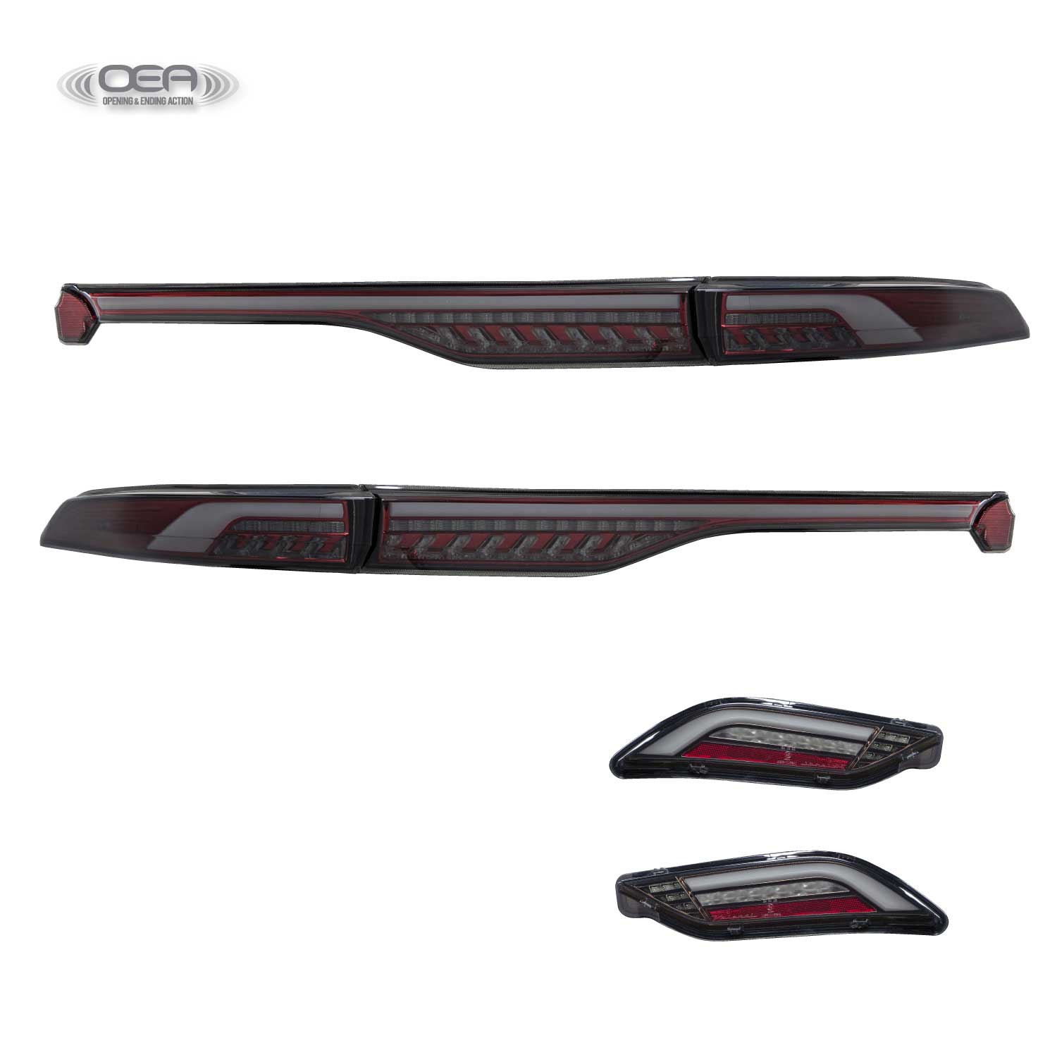 【公式ショップ限定カラー】Valenti ヴァレンティ　ハリアー 80系 ジュエルLEDテールランプ 上下セット ULTRA アッパーSR（上側）OEA シーケンシャル 流れるウインカー 保安基準適合 Eマーク取得 1年保証