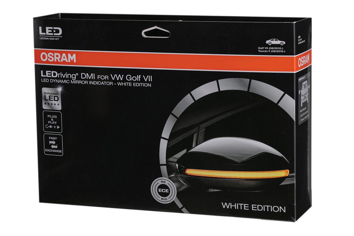 OSRAM オスラム【正規品】ドアミラーウインカー LEDrivingR dynamic mirror indicator  for VW Golf VII VWゴルフVII / トゥーランII用 OSRAM LEDrivingR ダイナミックミラーインジケーター
