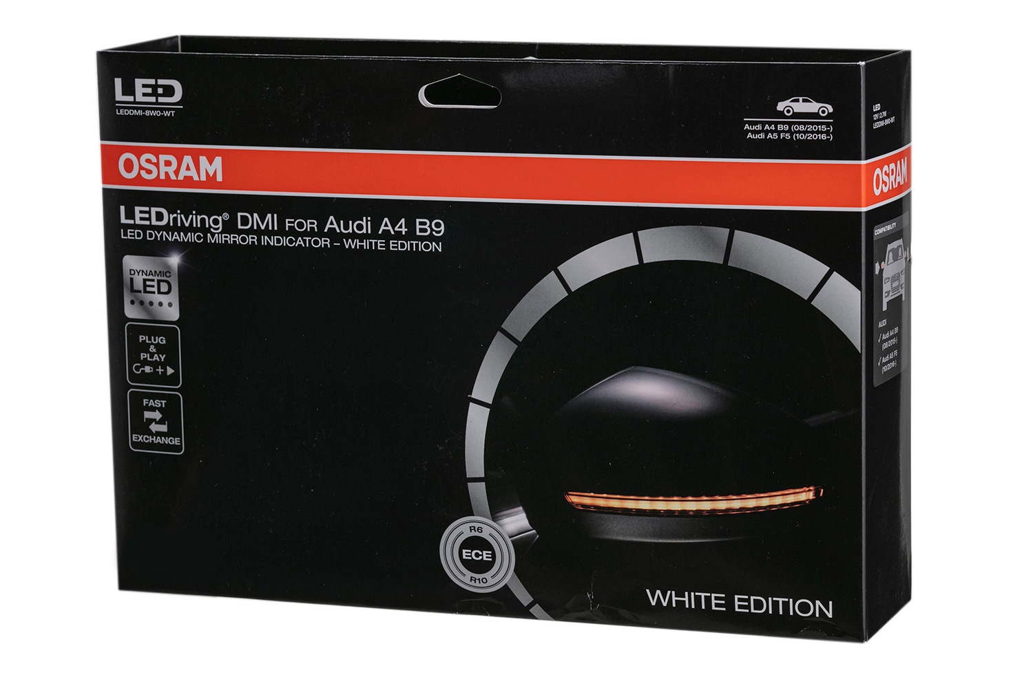 OSRAM オスラム【正規品】ドアミラーウインカー LEDrivingR dynamic mirror indicator  for Audi A4 S4 RS4 B9 A5 S5 RS5 F5用 / OSRAM LEDrivingR ダイナミックミラーインジケーター