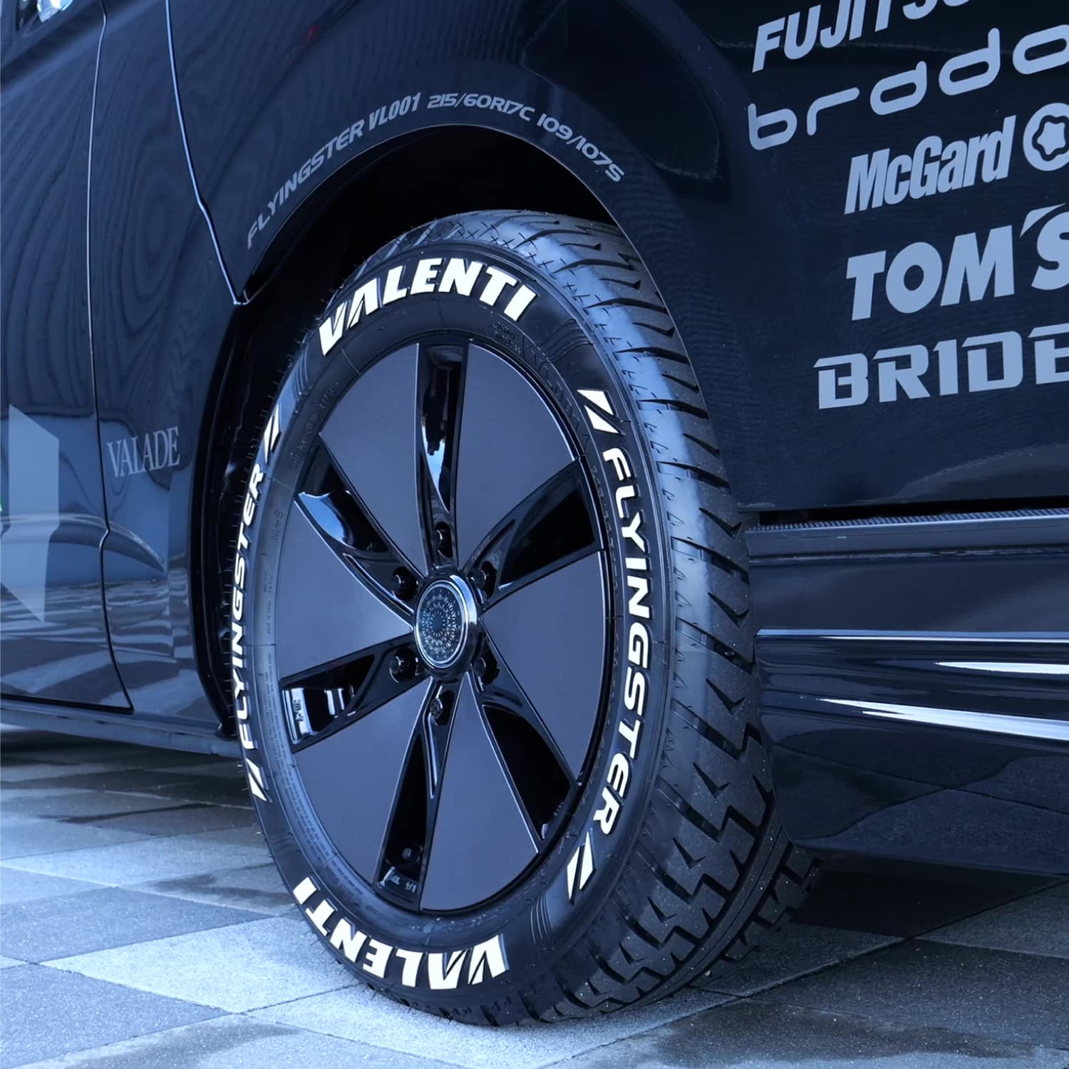 【4本ご注文で送料無料】 VALENTI 17インチ 6.5J アルミホイール 単品 VALADE メタリックホイール・ガンメタリックプレート17inch.6.5J 【VW17-VAGM-02】