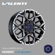 【4本ご注文で送料無料】 VALENTI 17インチ 6.5J アルミホイール 単品 VIGOROUS ブラック/ポリッシュ17inch.6.5J 【VW17-VIBP-03】