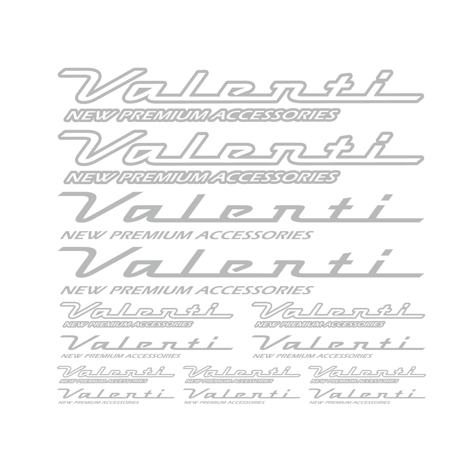 公式ショップ限定】Valenti ヴァレンティ ロゴカッティングステッカー 