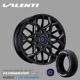 【4本ご注文で送料無料】 VALENTI 17インチ 6.5J アルミホイール&タイヤセット VIGOROUS ブラック FLYINGSTER VL001　215/60R17C(109/107S)【VTW17-VIBL-S04】